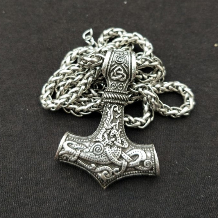Collana con martello talismano protettivo vichingo con ciondolo Mjolnir