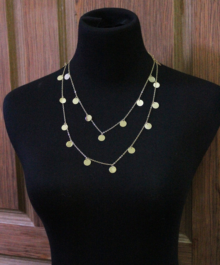 Collana lunga da donna in wafer