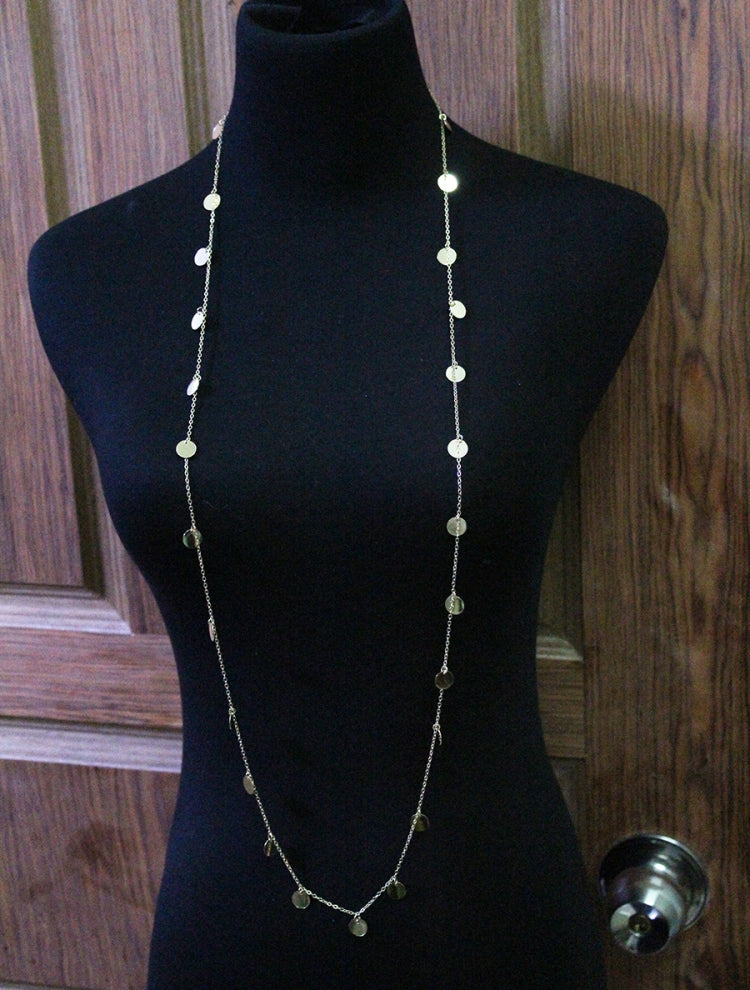 Collana lunga da donna in wafer