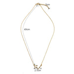 Collana con pendente in zircone alla moda Collana con guardiano dello zodiaco Catena corta a clavicola