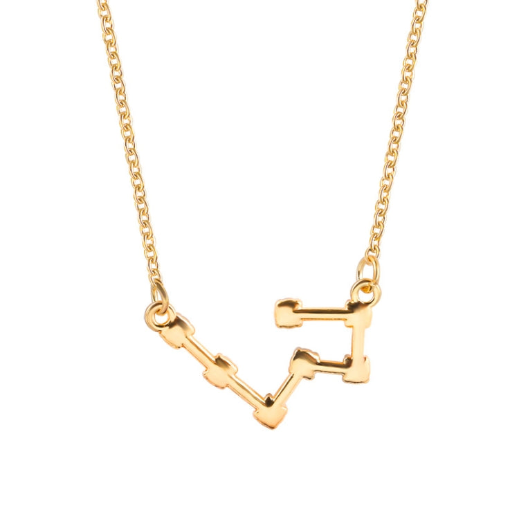 Collana con pendente in zircone alla moda Collana con guardiano dello zodiaco Catena corta a clavicola