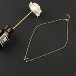 Collana con pendente in zircone alla moda Collana con guardiano dello zodiaco Catena corta a clavicola