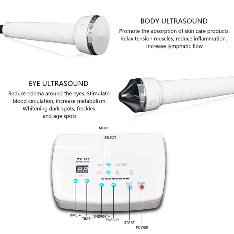 Macchina viso ad ultrasuoni 2 pezzi per cura pelle