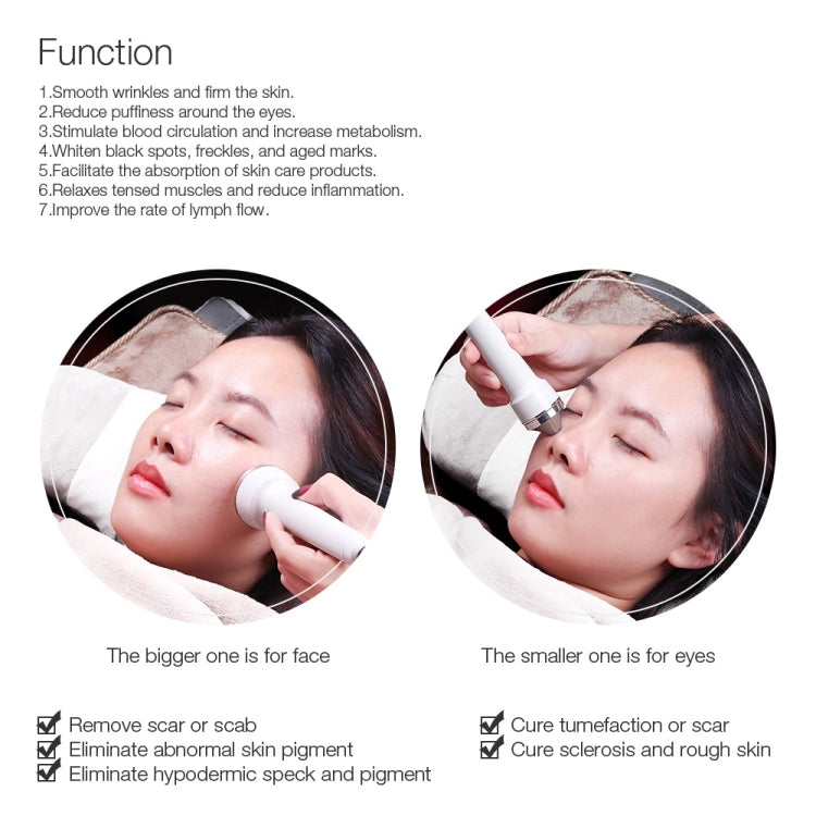 Macchina viso ad ultrasuoni 2 pezzi per cura pelle
