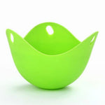 3 pz. Cuociuova in silicone Staffa per uova Utensili da cucina Pancake Pentole Bakeware Vassoio per piastre per uova a vapore, Green, Red, Blue, Yellow, 4 pieces of steamed egg