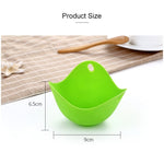 3 pz. Cuociuova in silicone Staffa per uova Utensili da cucina Pancake Pentole Bakeware Vassoio per piastre per uova a vapore, Green, Red, Blue, Yellow, 4 pieces of steamed egg
