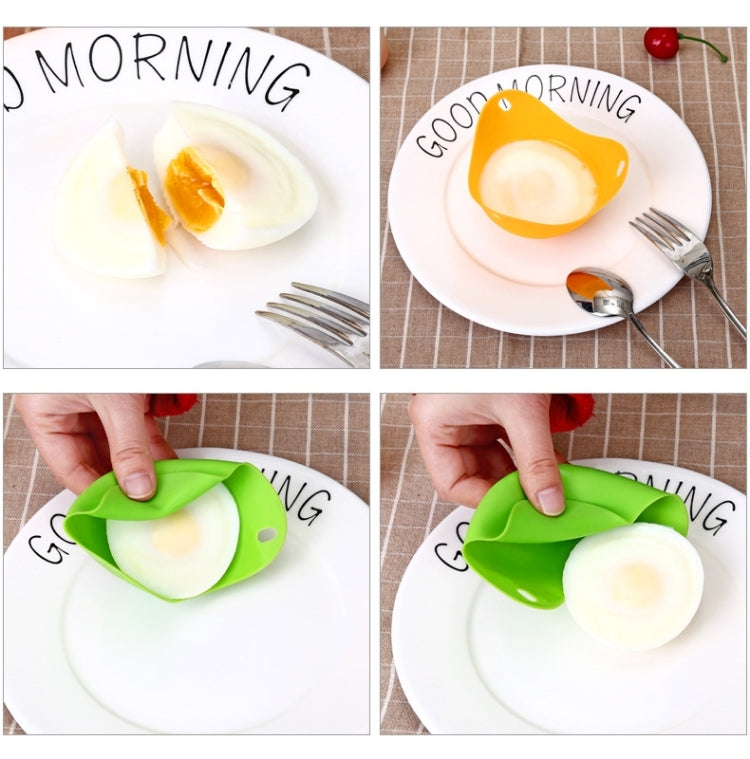 3 pz. Cuociuova in silicone Staffa per uova Utensili da cucina Pancake Pentole Bakeware Vassoio per piastre per uova a vapore, Green, Red, Blue, Yellow, 4 pieces of steamed egg