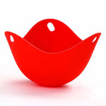 3 pz. Cuociuova in silicone Staffa per uova Utensili da cucina Pancake Pentole Bakeware Vassoio per piastre per uova a vapore, Green, Red, Blue, Yellow, 4 pieces of steamed egg