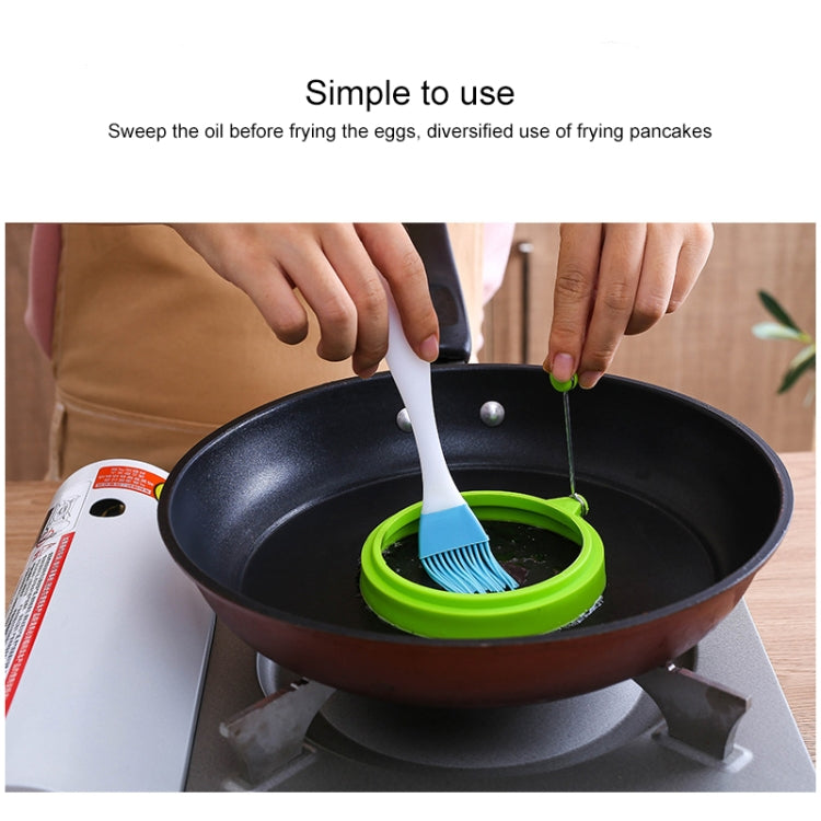 Anello per uova rotondo in silicone per colazione fai-da-te Stampo per uova fritte Anello per pancake Stampo da cucina antiaderente, Round, Blue, Round, Green, Round, Orange, Round, Red
