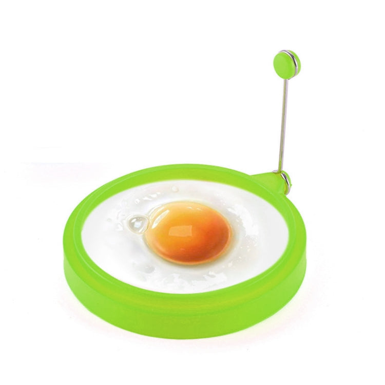 Anello per uova rotondo in silicone per colazione fai-da-te Stampo per uova fritte Anello per pancake Stampo da cucina antiaderente, Round, Blue, Round, Green, Round, Orange, Round, Red
