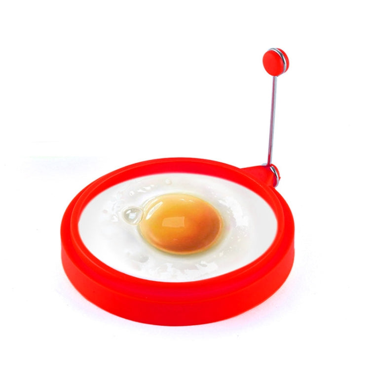 Anello per uova rotondo in silicone per colazione fai-da-te Stampo per uova fritte Anello per pancake Stampo da cucina antiaderente, Round, Blue, Round, Green, Round, Orange, Round, Red