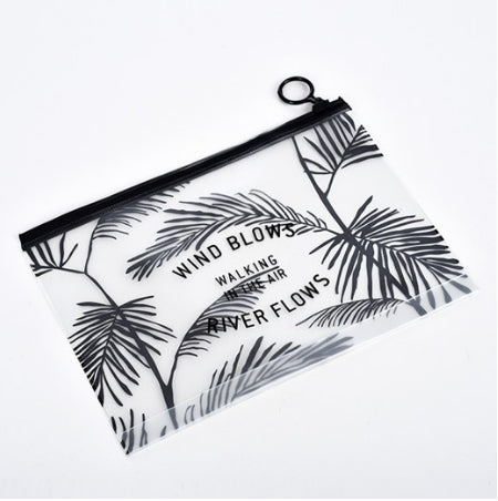 5 pezzi di borsa per cosmetici trasparente da donna alla moda da viaggio, piccola e grande, in PVC, necessaria per il trucco, custodia per il bagno, set di organizer