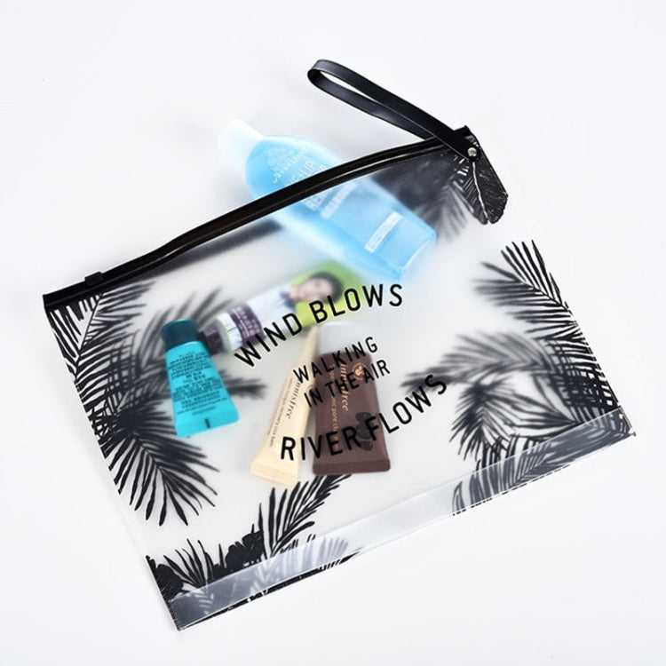 5 pezzi di borsa per cosmetici trasparente da donna alla moda da viaggio, piccola e grande, in PVC, necessaria per il trucco, custodia per il bagno, set di organizer