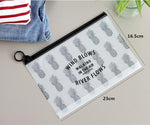 5 pezzi di borsa per cosmetici trasparente da donna alla moda da viaggio, piccola e grande, in PVC, necessaria per il trucco, custodia per il bagno, set di organizer