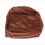 2 pezzi Cappello turbante bicolore da donna con perline Berretto con cappuccio in tessuto di seta brillante