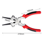 Pinze per saldatura multifunzione da 8 pollici Pinze per saldatura con schermatura a gas Saldatura Pinze per anelli di sicurezza speciali a risparmio di manodopera, 8 Inch