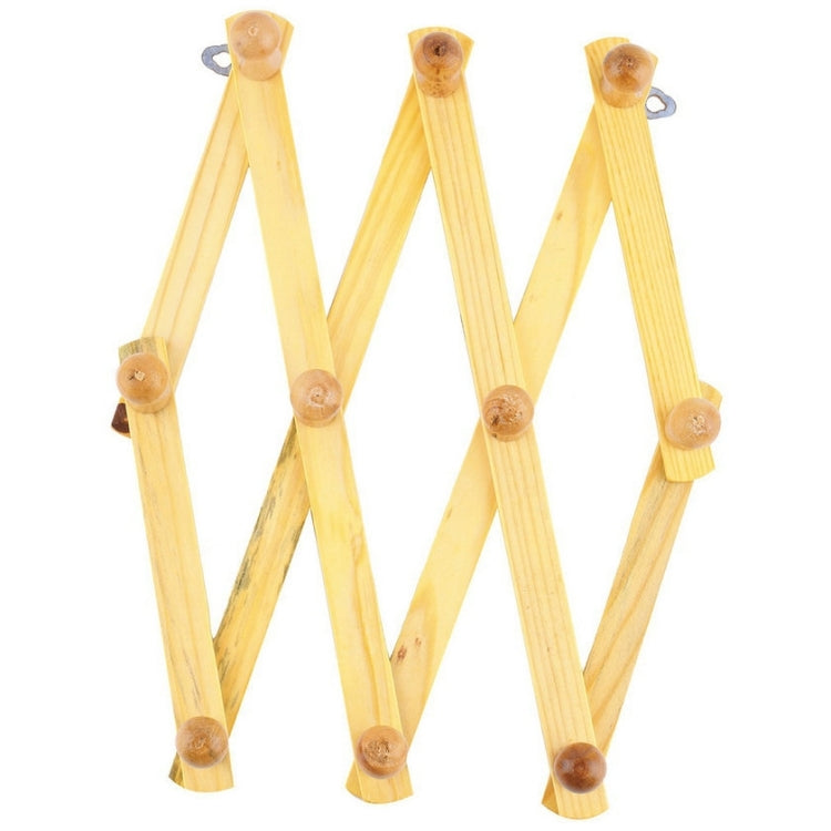 Stendibiancheria pieghevole da appendere alla parete retrattile in legno massiccio, Coat Rack Drying Rack