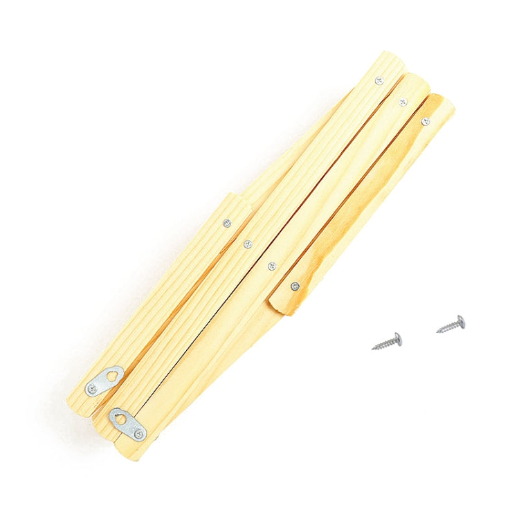 Stendibiancheria pieghevole da appendere alla parete retrattile in legno massiccio, Coat Rack Drying Rack