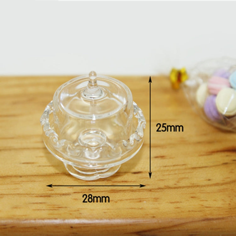 Mini accessori per casa delle bambole Pentola da dessert Tagliere Giocattolo da cucina per bambini, Candy Jar