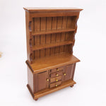 Libreria multifunzione in legno per mobili in miniatura per casa delle bambole 1/12