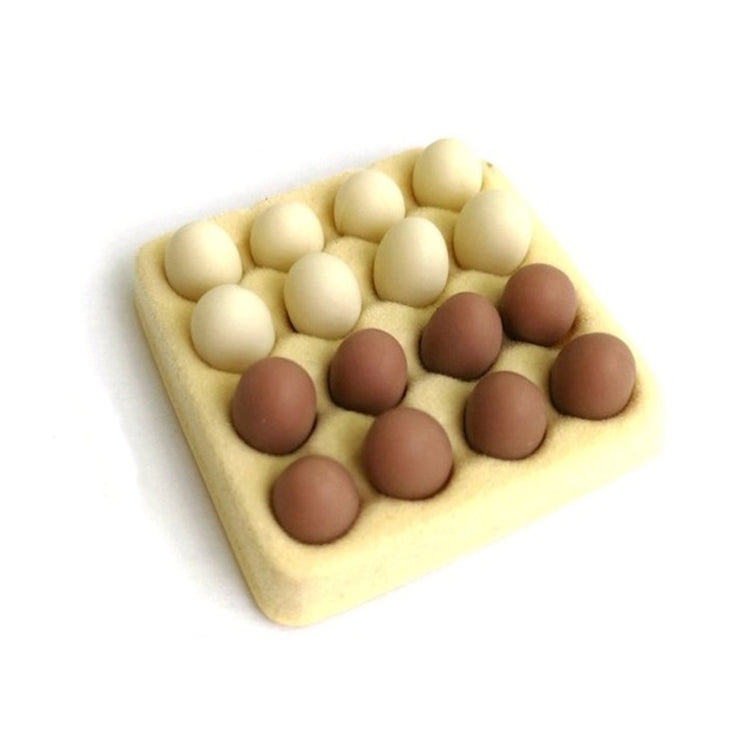 Mini scatola delle uova per casa delle bambole con 16 uova giocattolo modello, Mini Egg Box