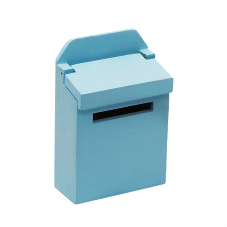 Mini cassetta postale in legno per casa delle bambole 1:12