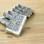 Simulazione in miniatura della casa delle bambole Un fascio di giocattoli per bambini di giornali, One Bundle of Newspaper