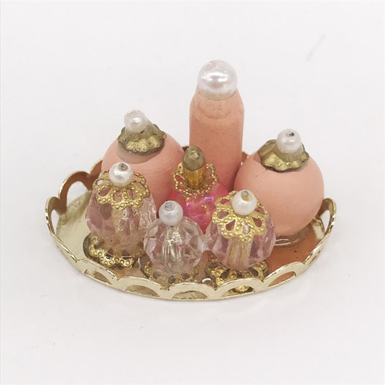 Set cosmetici miniatura per casa delle bambole 3 pezzi