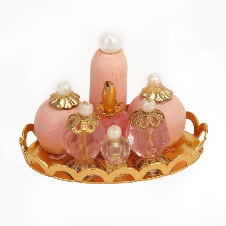 Set di cosmetici per la decorazione della toeletta da mini casa delle bambole da 3 pezzi