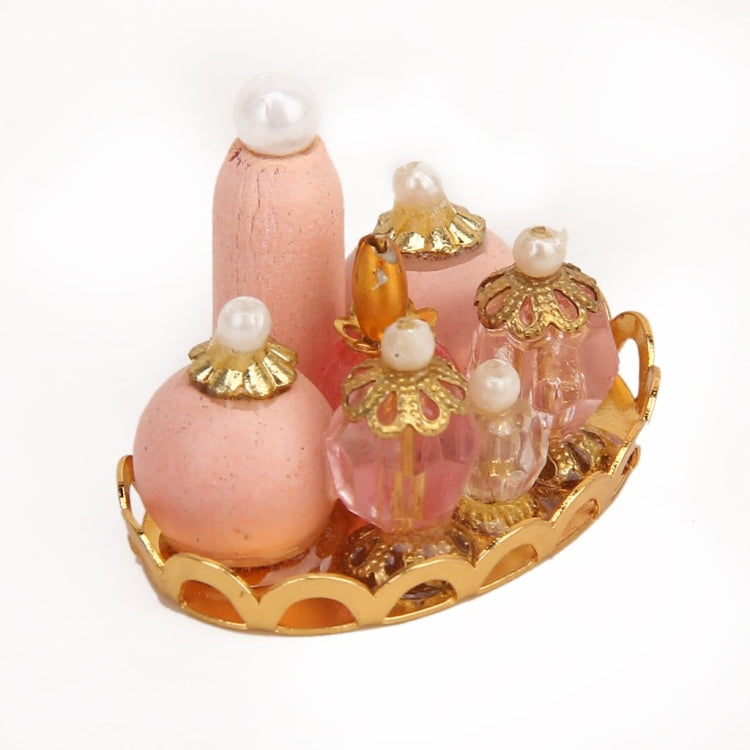 Set di cosmetici per la decorazione della toeletta da mini casa delle bambole da 3 pezzi
