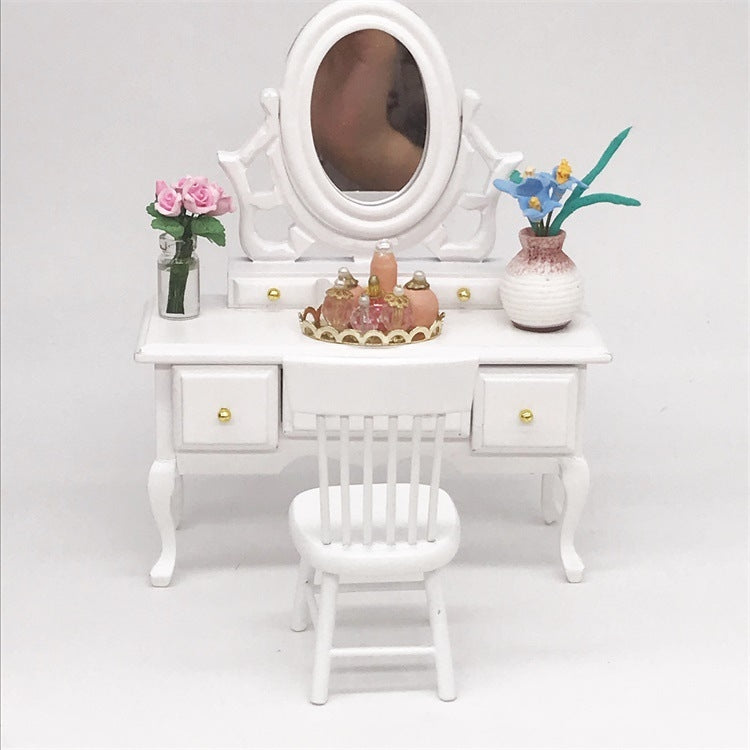 Set di cosmetici per la decorazione della toeletta da mini casa delle bambole da 3 pezzi
