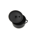 Pentola in rame in lega di utensili da cucina in miniatura per casa delle bambole con coperchio