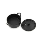 Pentola in rame in lega di utensili da cucina in miniatura per casa delle bambole con coperchio