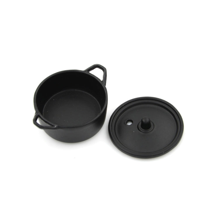Pentola in rame in lega di utensili da cucina in miniatura per casa delle bambole con coperchio