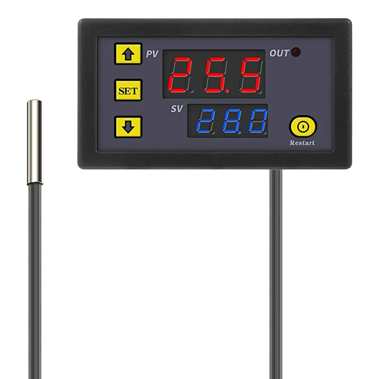 Termostato digitale con interruttore e display 12V