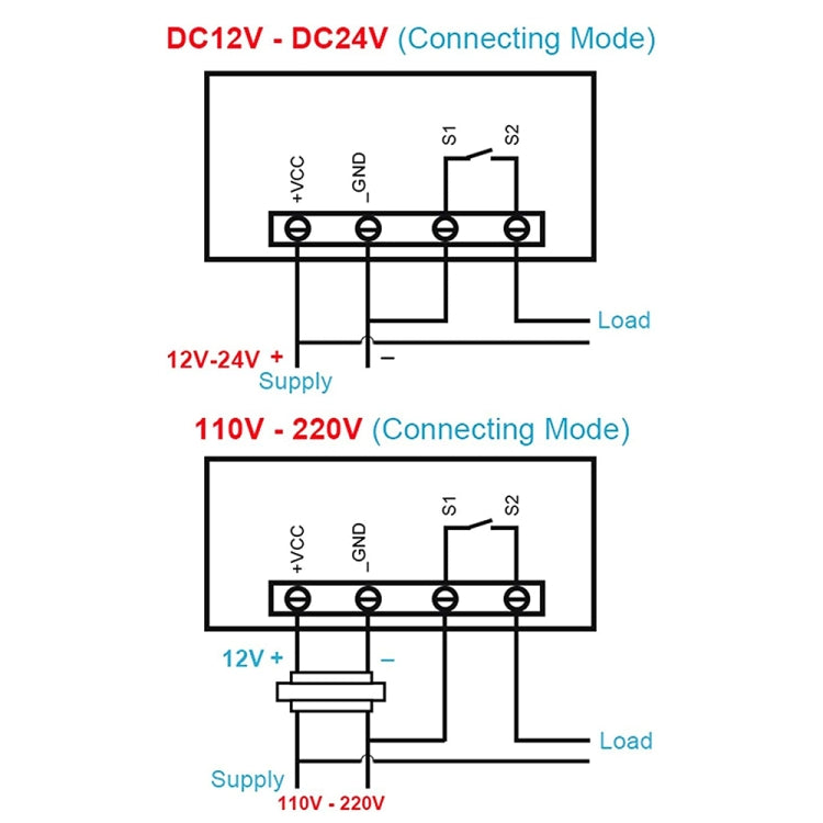 Termostato digitale con interruttore e display 12V