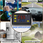 Termostato digitale con interruttore e display 12V