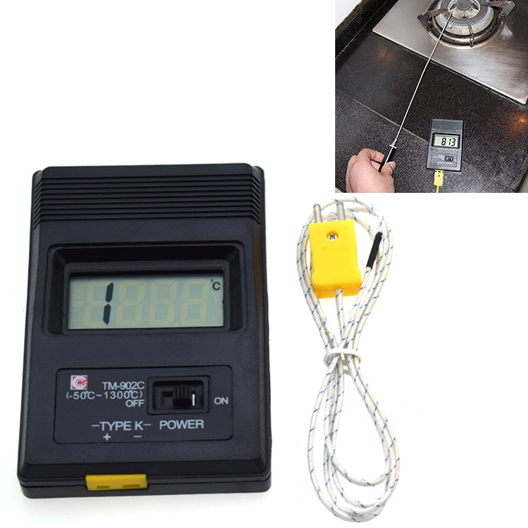 Termometro elettronico a sonda TM902C alta temperatura
