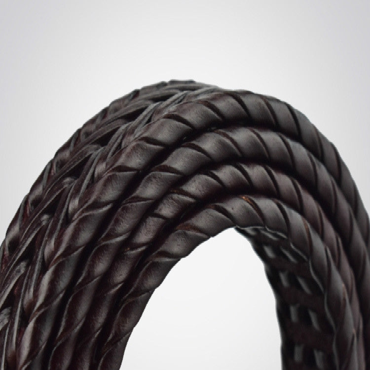 Cintura da uomo in vera pelle laccata intrecciata a mano in edizione ampia, 105cm, 100cm, 110cm, 115cm, 120cm