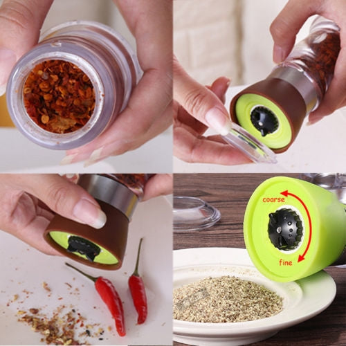 Gadget da cucina multifunzione per serbatoio di condimento, macinino per pepe creativo manuale