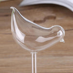 Annaffiatoio automatico in vetro trasparente con annaffiatoio per piante a forma di uccello, Bird Shape Watering Device
