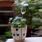A forma di fungo piante da appartamento fiori alimentatore d'acqua dispositivi automatici in vetro trasparente con irrigazione automatica