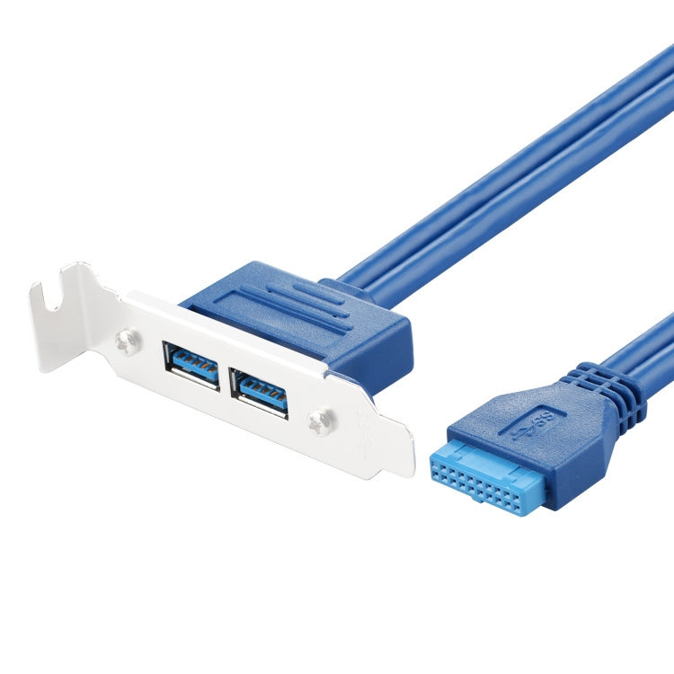 USB3.0 20P Cornice cavo Chassis PCI Bit Espansione USB3.0 Femmina Cornice a mezza altezza a tutta altezza
