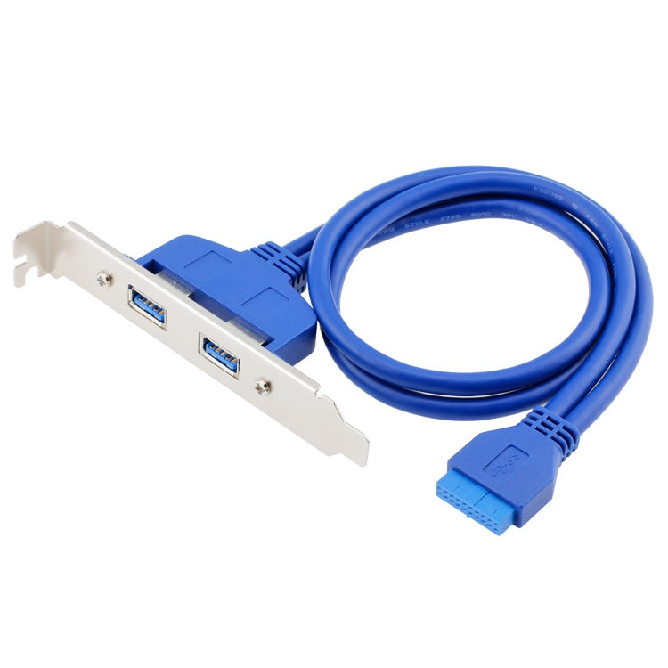Linea di deflettori PCI posteriori USB 3.0 da 50 cm Telaio a tutta altezza fai da te con cavo di trasferimento auricolare a 20 pin