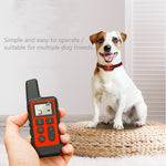 Collare elettronico impermeabile con telecomando antiabbaio per addestramento cani da 500 m