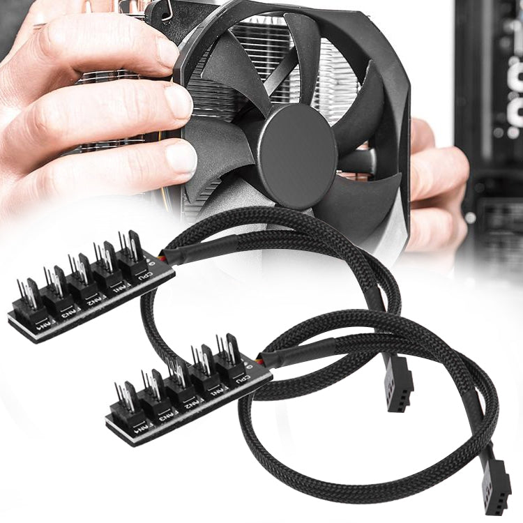 Hub ventola PWM per ventola del computer da 2 pezzi, A Drag Five, A Drag Four