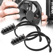 Hub ventola PWM per ventola del computer da 2 pezzi, A Drag Five, A Drag Four