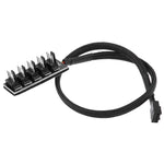 Hub ventola PWM per ventola del computer da 2 pezzi, A Drag Five, A Drag Four