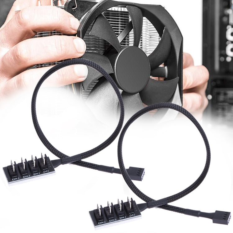 Hub ventola PWM per ventola del computer da 2 pezzi, A Drag Five, A Drag Four