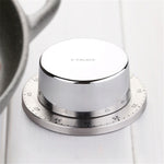 E-PALACE Timer magnetico Timer da cucina in acciaio inossidabile Sveglia creativa Promemoria meccanico Conto alla rovescia Pomodoro, E-PALACE Magnet Timer